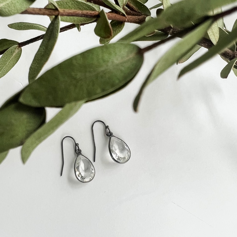 *FREE 🎁* NWOT Faux Crystal Dangle Earrings